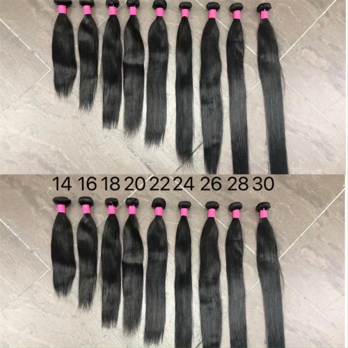 Processed Natural Straight Human Hair Bundles | Human Hair Wig | Lace Front